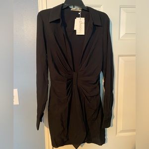 Choosy Long Sleeve Black Dress